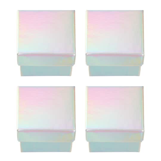 Holographic Ring Boxes, 4ct. by Bead Landing™